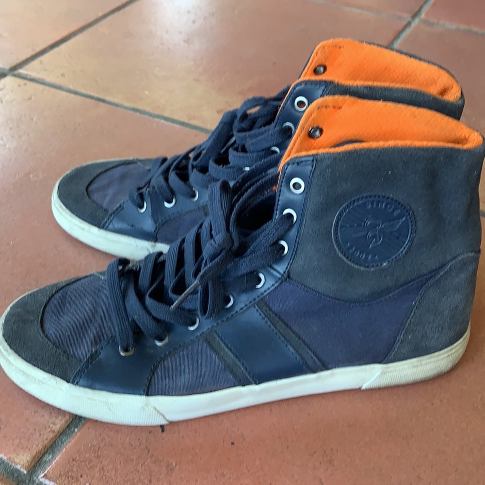 Creative Recreation Canvas and Suede High Top Sneakers Shoes.  Navy.  Size 9. - Picture 4 of 9